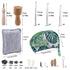 Needle Felting Kit, Needle Felting Starter Kit with Exquisite Green Storage Bag, Wool Roving 18 Colors Set, Needle Felting Tools Kit, Wool Felt Tools for Felted Animal Needle Felting Supplies
