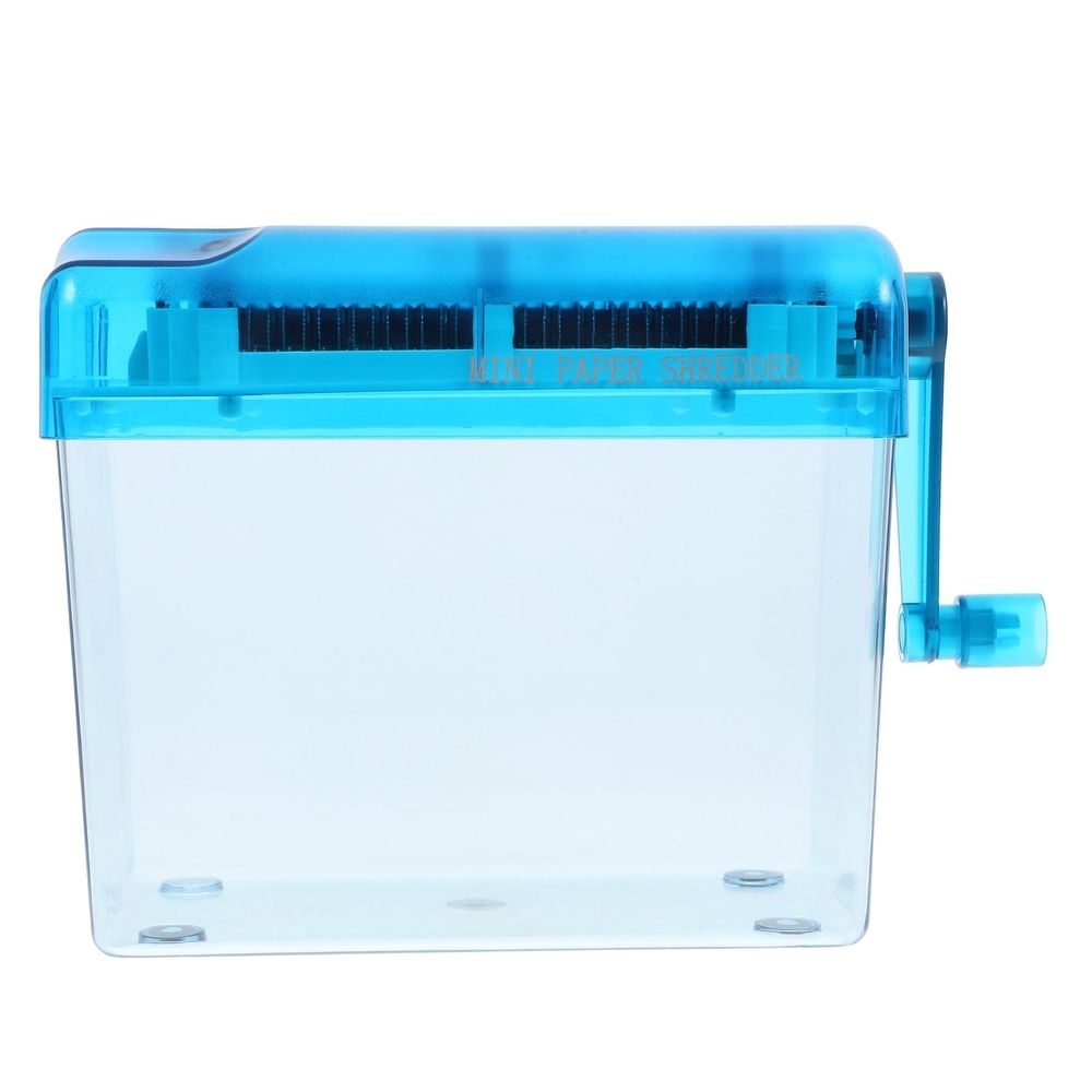 Manual Hand Crank Shredder for Home and Office Use, Desktop Compact Design
