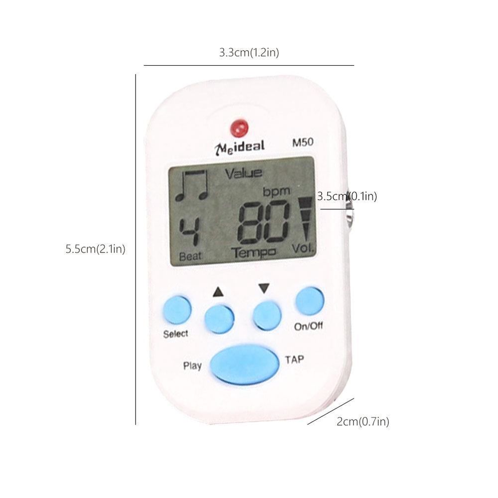 Digital Metronome, Professional Clip on Digital Tempo Metronome, LCD Electronic Mini Digital Metronome, Mini Pocket Metronome for Guitar Piano Drum and All Instruments
