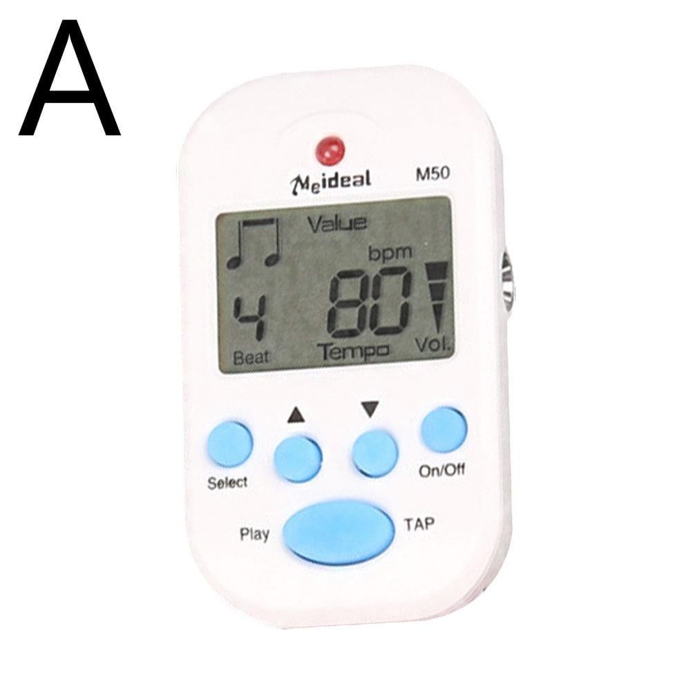 Digital Metronome, Professional Clip on Digital Tempo Metronome, LCD Electronic Mini Digital Metronome, Mini Pocket Metronome for Guitar Piano Drum and All Instruments