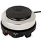 Small Hot Plate Mini Hot Plate, 500W Hot Plate Electric Single Burner Mini Portable Stove Cooktop Coffee Heater Cooking Water Heat Adjustable Temperature for Camping Kitchen Moka Pot 110V
