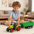 Kids Tractor Toy with  Wagon Set,Tractor Toys for Kids,Farm and Construction Toys,Push-and-Slide Inertia,Christmas Birthday Gifts for Boys Girls
