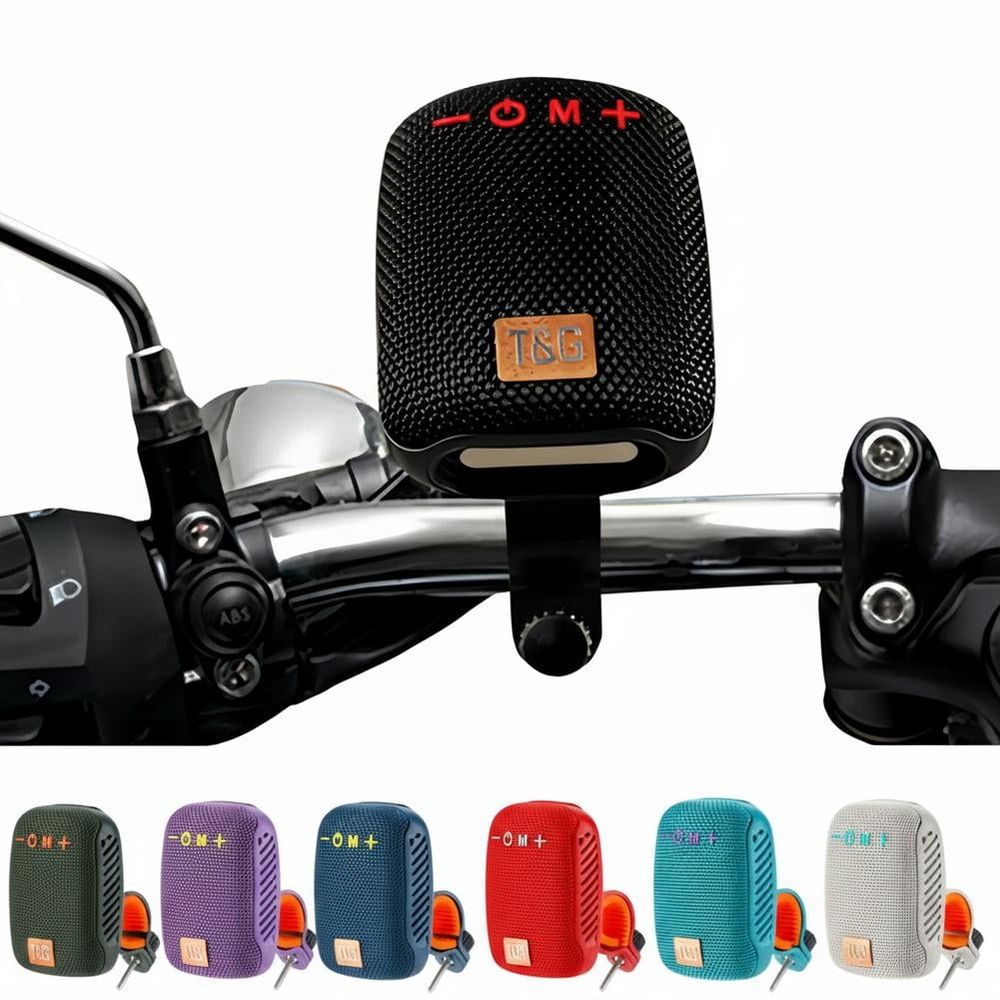 Bluetooth 5.3 Waterproof Speaker – IPX5, 3H Playtime, 5W Compact Design for Cycling, 1.97 x 3.94 x 2.83 Inch