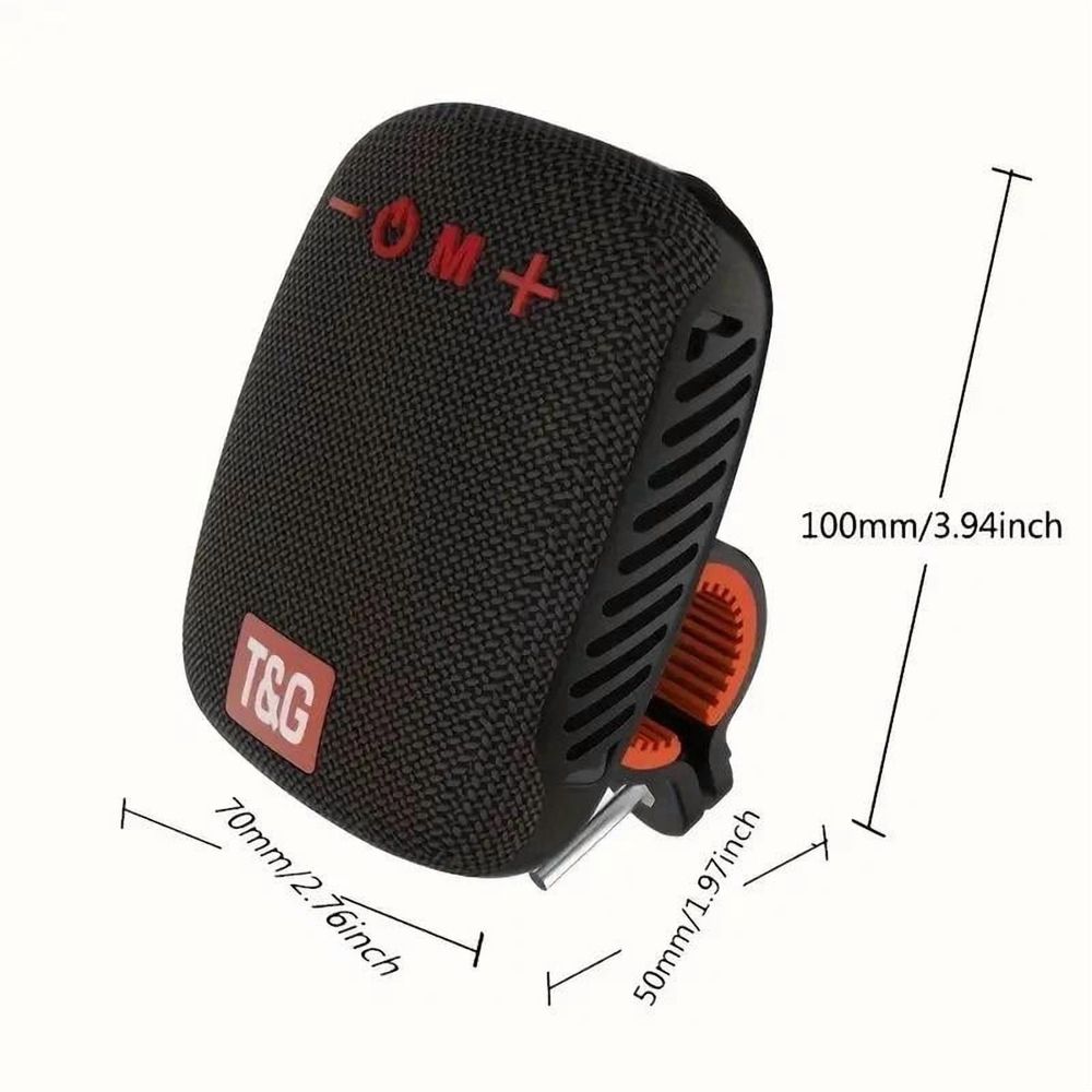 Bluetooth 5.3 Speaker – IPX5 Waterproof, 3H Playtime, 5W Compact Design for Cycling, 1.97x3.94x2.83 Inch