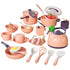 38Pcs Kids Kitchen Toy Accessories, Toddler Pretend BBQ Camping Cooking Playset, Play Pots, Pans, Utensils Cookware Toys, Play Food Set, Learning Gift for Girls Boys