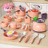38Pcs Kids Kitchen Toy Accessories, Toddler Pretend BBQ Camping Cooking Playset, Play Pots, Pans, Utensils Cookware Toys, Play Food Set, Learning Gift for Girls Boys