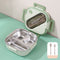 Stainless Steel Bento Lunch Box, Bento Box Leak Proof Between 3 Compartment Containers 304 Stainless Steel Bento Box for Sch-ool and Office, Microwave Safe