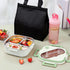 Stainless Steel Bento Lunch Box, Bento Box Leak Proof Between 3 Compartment Containers 304 Stainless Steel Bento Box for Sch-ool and Office, Microwave Safe