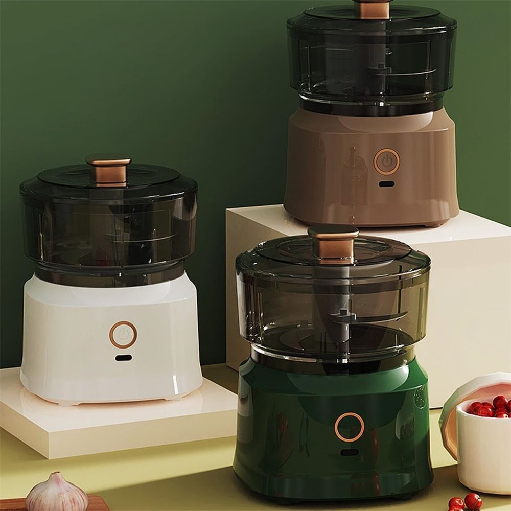Electric Mini Garlic Chopper Portable Food Processor Vegetable Chopper Onion Mincer Cordless Meat Grinder with USB Charging for Vegetable Pepper Onion Baby Food Seasoning