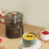 Electric Mini Garlic Chopper Portable Food Processor Vegetable Chopper Onion Mincer Cordless Meat Grinder with USB Charging for Vegetable Pepper Onion Baby Food Seasoning
