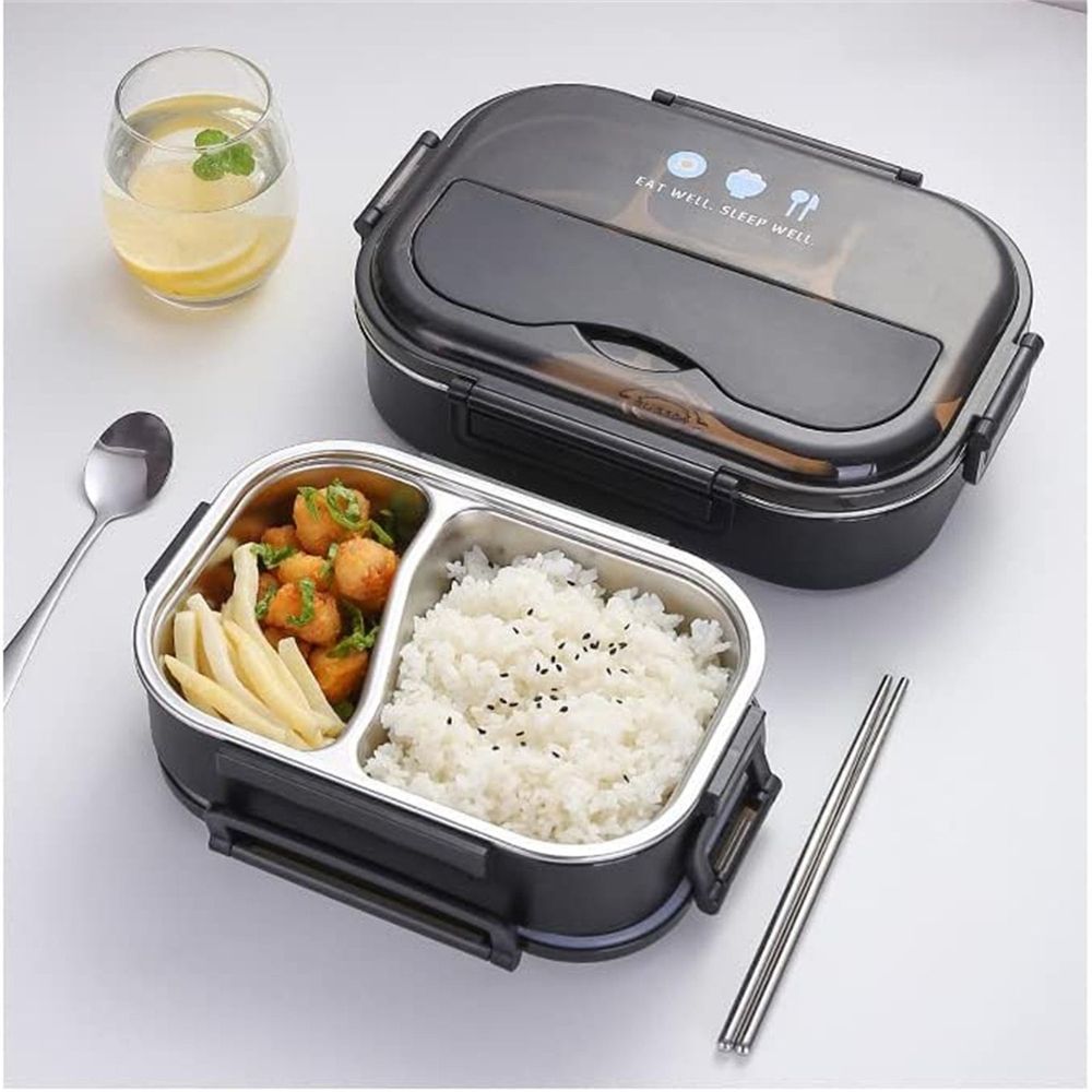 304 Stainless Lunch Box Leakproof Food Storage Containers Box for Adults Men Women Insulated Partitioned Box Student Heat Sealed Lunch Box