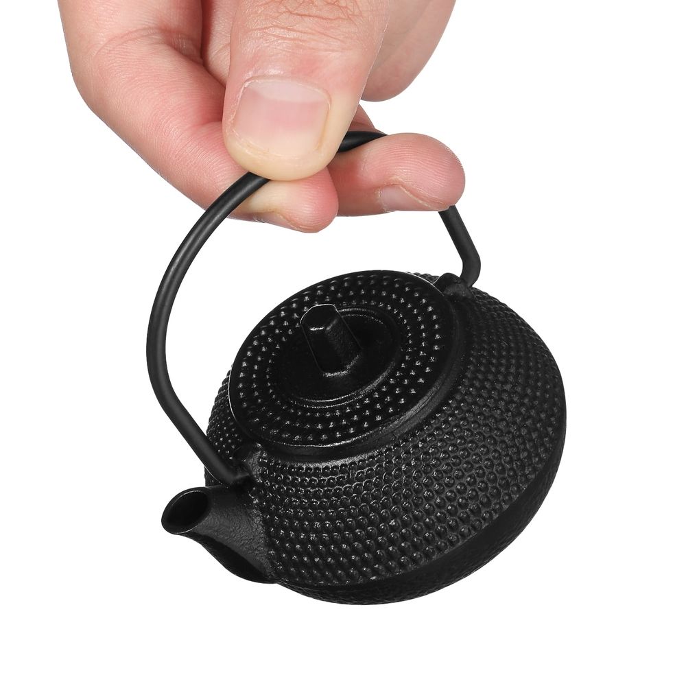 Cast Iron Kettle: Elegant Cast Iron Small Teapot - Decorative Tea Kettle Tabletop Ornament For Tea Enthusiasts And Home Office Display