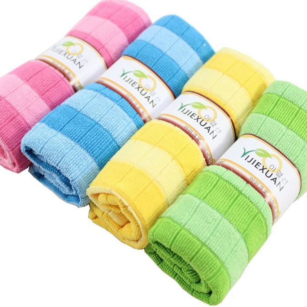Dish Towels Microfiber Cleaning Cloths Soft Cloth Car Practical Cleaning Cotton House Kitchen Wiping Towel Cleaning Kitchen，Dining & Bar