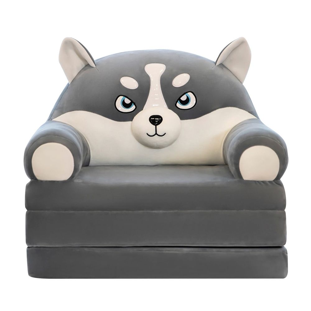 Foldable Kids Sofa Backrest Armchair 2 In 1 Foldable Children Sofa Cute Cartoon Lazy Sofa Children Flip Open Sofa Bed For Living Room Bedroom Without Liner Filler.