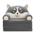 Foldable Kids Sofa Backrest Armchair 2 In 1 Foldable Children Sofa Cute Cartoon Lazy Sofa Children Flip Open Sofa Bed For Living Room Bedroom Without Liner Filler.