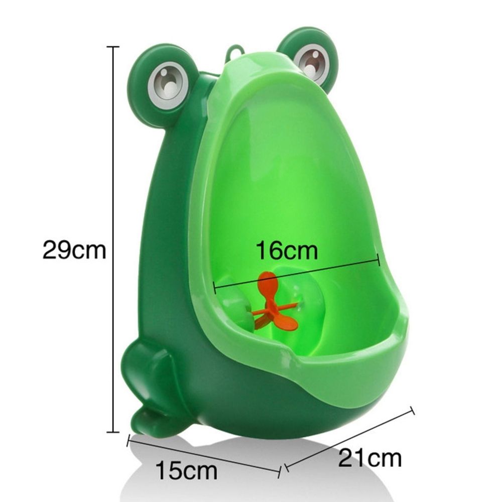 Ornaments Kids Urinal Frog Cartoon Design Boy Toilet Potty Training Urinal Wall Hung Urinal 1Pcs Hanging Rings For Home Decor,Green