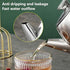Stainless Steel Teapot 20 Oz Spill-Proof Metal Teapot with Short Straight Spout Cold Water Jug Coffee Kettle Tea Kettle