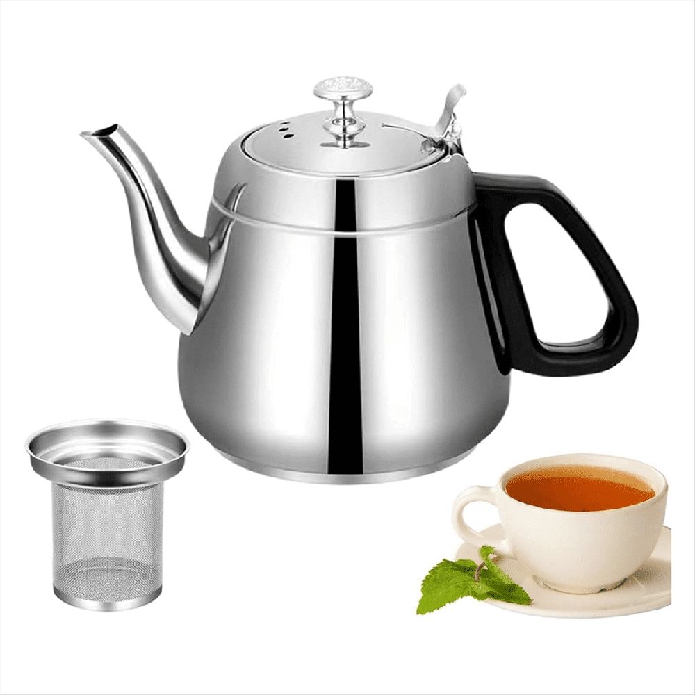 Stainless Steel Teapot with Infuser, Teapot with Infuser 1.5L High Capacity Kettle, for Boiling Hot Water, Stovetop WM25