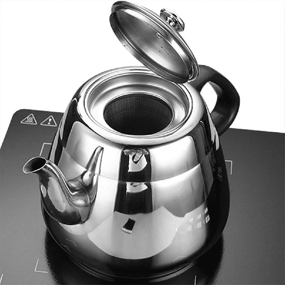 Stainless Steel Teapot with Infuser, Teapot with Infuser 1.5L High Capacity Kettle, for Boiling Hot Water, Stovetop WM25
