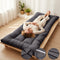 Japanese Floor Mattress Twin Size, High Density Foam Futon Mattress with with Elastic Straps, Soft Thicken Tatami Mat Portable & Foldable Sleeping Pad for Camping, Guest Room, Dormitory