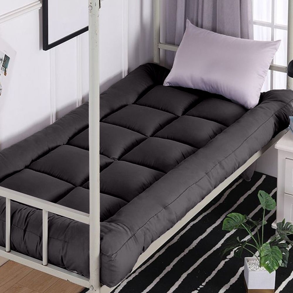 Japanese Floor Mattress Twin Size, High Density Foam Futon Mattress with with Elastic Straps, Soft Thicken Tatami Mat Portable & Foldable Sleeping Pad for Camping, Guest Room, Dormitory