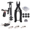 12 in 1 Bike Chain Repair Tool Kit Set, Cycling Bicycle Chain Breaker Splitter Cutter & Wear Indicator Checker & Master Link Pliers Remover & Reusable Missing Connector