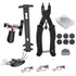 12 in 1 Bike Chain Repair Tool Kit Set, Cycling Bicycle Chain Breaker Splitter Cutter & Wear Indicator Checker & Master Link Pliers Remover & Reusable Missing Connector