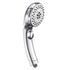 High Pressure Shower Head, Large Panel Handheld Shower Head with 5 Spray Modes Pressurized Powerful Spray Shower Massager Anti-clog Nozzles Rainfall Showerhead Universal Bathroom Accessories