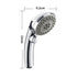 High Pressure Shower Head, Large Panel Handheld Shower Head with 5 Spray Modes Pressurized Powerful Spray Shower Massager Anti-clog Nozzles Rainfall Showerhead Universal Bathroom Accessories