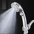High Pressure Shower Head, Large Panel Handheld Shower Head with 5 Spray Modes Pressurized Powerful Spray Shower Massager Anti-clog Nozzles Rainfall Showerhead Universal Bathroom Accessories