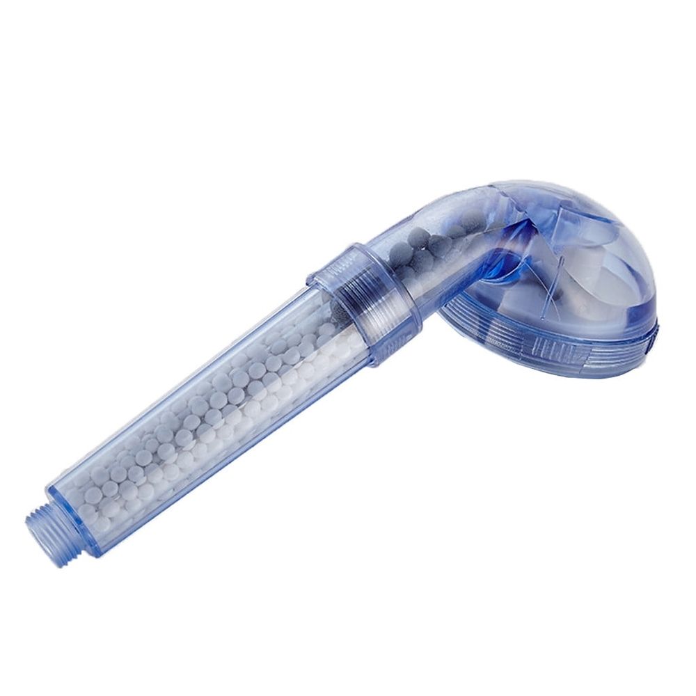 Filtered Shower Head, Translucent High Pressure Handheld Shower Head with 3 Spray Modes Pressurized Shower Massager with Filters Beads Water Softener for Hard Water Universal Bathroom Accessory