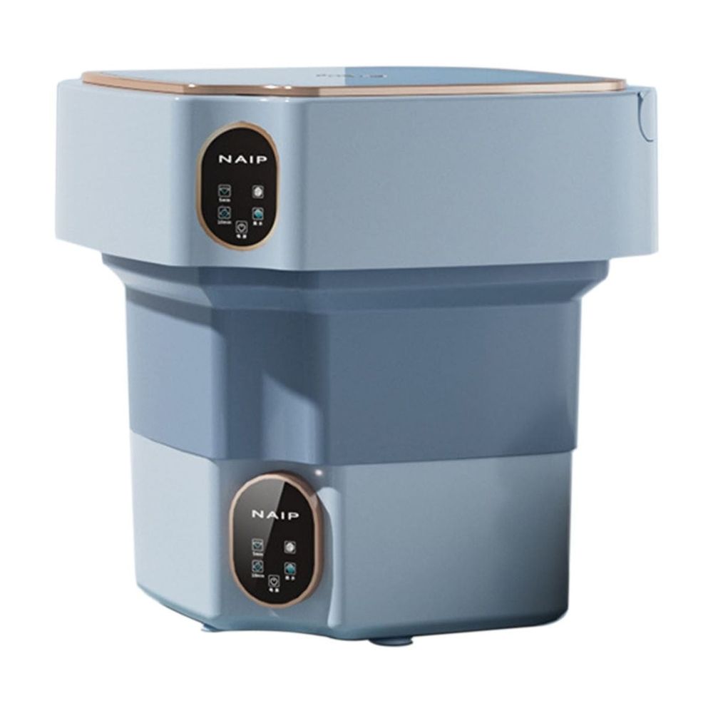 Portable Washing Machine, 18L Large Capacity Laundry Washer with Blue Light, Foldable Automatic Washing Machine with Spin Dryer 4 Modes Deep Cleaning for Underwear, Baby Clothes, Sock