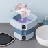 Portable Washing Machine, 18L Large Capacity Laundry Washer with Blue Light, Foldable Automatic Washing Machine with Spin Dryer 4 Modes Deep Cleaning for Underwear, Baby Clothes, Sock