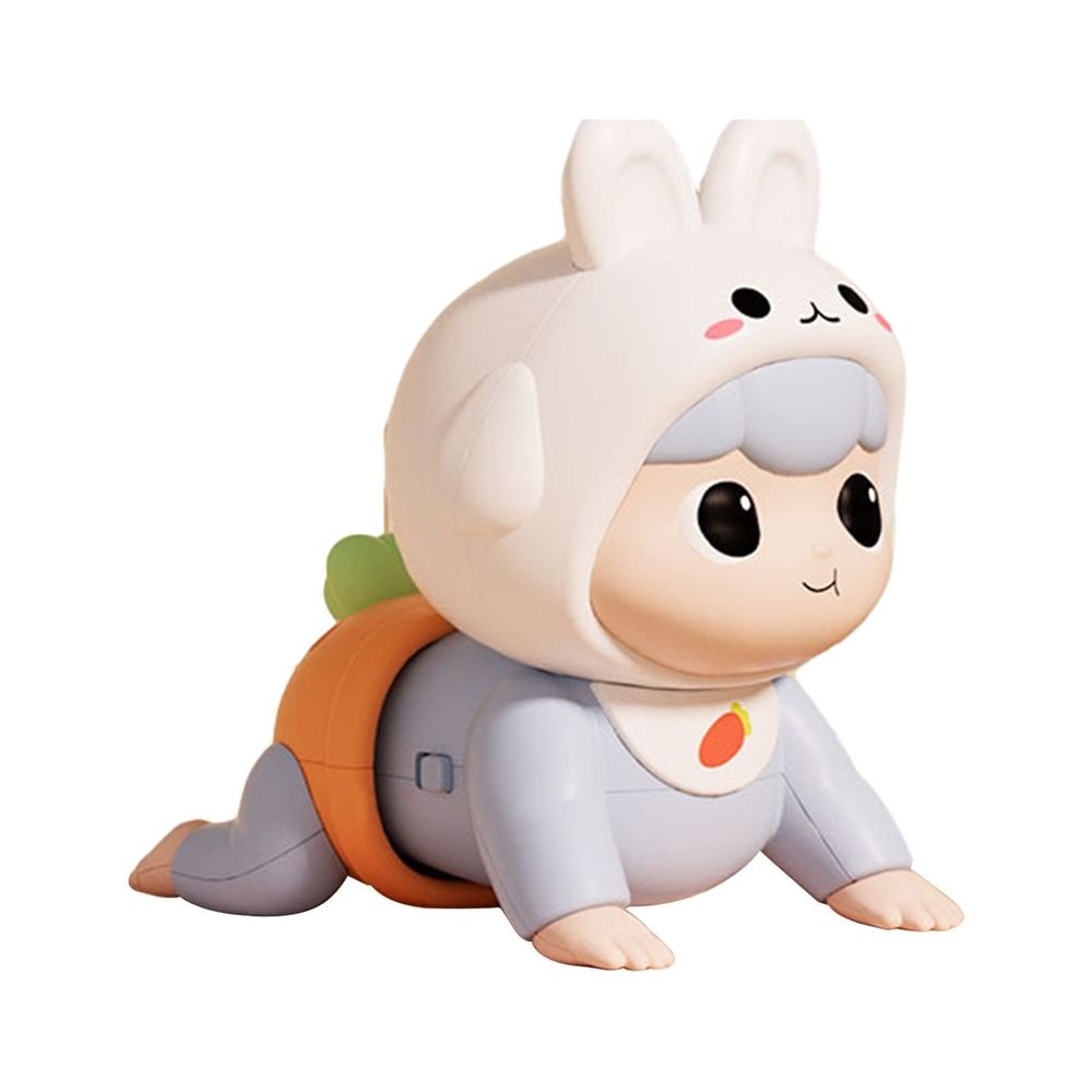 Electric Crawling Baby Dolls, Toddler Toys Cute Moving Baby Doll Musical Toy with Multiple Sound Effects and Songs, Motor Skills Toys Interactive Educational Toys for Age 1+ Kids