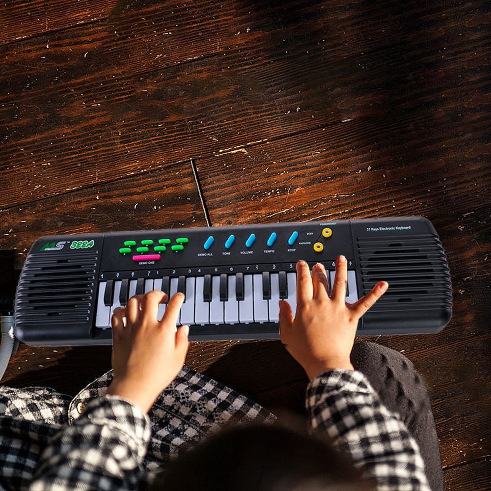 Kids Keyboard Piano, Toddler Toys 37 Keys Electronic Piano Musical Instrument with 2 Modes, Battery Operated Portable Digital Music Piano Early Learning Educational Toys for Boys & Girls