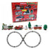 Train Set - Christmas Trains Toys, Battery-Powered Railway Tracks Engine with Sound and Lights Cars Tracks, Toy Train Sets for Boys Age 2 3 4 5 6