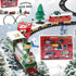 Train Set - Christmas Trains Toys, Battery-Powered Railway Tracks Engine with Sound and Lights Cars Tracks, Toy Train Sets for Boys Age 2 3 4 5 6