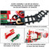Train Set - Christmas Trains Toys, Battery-Powered Railway Tracks Engine with Sound and Lights Cars Tracks, Toy Train Sets for Boys Age 2 3 4 5 6