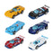 6PCS Pull Back Toy Car Alloy Race Car Scale Model Children's Inertial Car 1:64 Diecast Toy Vehicles Mini Vehicles Toys for Kids Christmas Birthday Gift