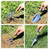 5 Piece Garden Garden Tools Kit，Gardening Tools with Non-Slip Rubber Grip, Transplanter, Cultivator and More，Ideal Garden Kit Gifts for Parents and Kids