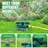 Courtyard watering tool, large area rotating garden watering tool, lawn and courtyard watering tool (green)