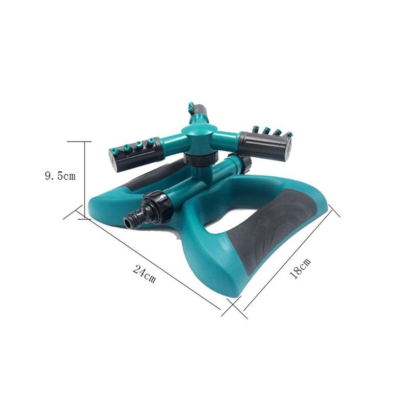 Courtyard watering tool, large area rotating garden watering tool, lawn and courtyard watering tool (green)