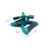 Courtyard watering tool, large area rotating garden watering tool, lawn and courtyard watering tool (green)