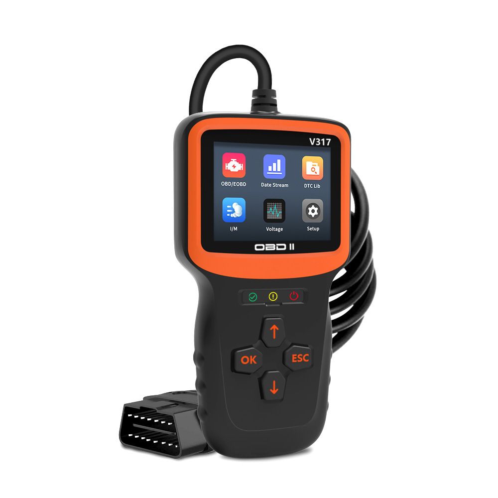 OBD2 Scanner Diagnostic Tool, Vehicle Check Engine Code Readers with Reset & I/M Readiness & More, Car OBDII/EOBD Diagnostic Scan Tool