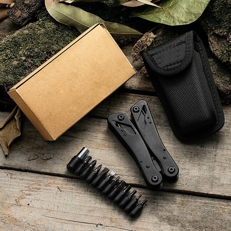 Pocket Multitool with Knife, Pliers, Screwdriver & Needle Nose Pliers, Wire Stripper, Professional Multi Tool Kit for Camping, Hiking, Survival, Hunting, Outdoor, Simple Repair