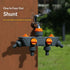 4-Way Distributor, 4 Ports, Orange, Metal/Plastic, Ball Valve, Garden Valve, Connector, Distributor