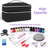 Sewing Supplies Organizer Bag Sewing Box for Women Sewing Organizer Small Storage Bag Sewing Basket Travel Sewing Box for Sewing Supplies, Scissors, Thread, Pins, Needles, Clips (Black)BagOnly