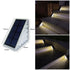 3 pack LED Solar Step Lights Waterproof Outdoor Stair Lights, Warm White Solar Deck Light Solar Decoration Lights for Yard, Patio, Garden, Walkways, Front Door, Pathway, Driveway, Porch