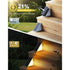 3 pack LED Solar Step Lights Waterproof Outdoor Stair Lights, Warm White Solar Deck Light Solar Decoration Lights for Yard, Patio, Garden, Walkways, Front Door, Pathway, Driveway, Porch