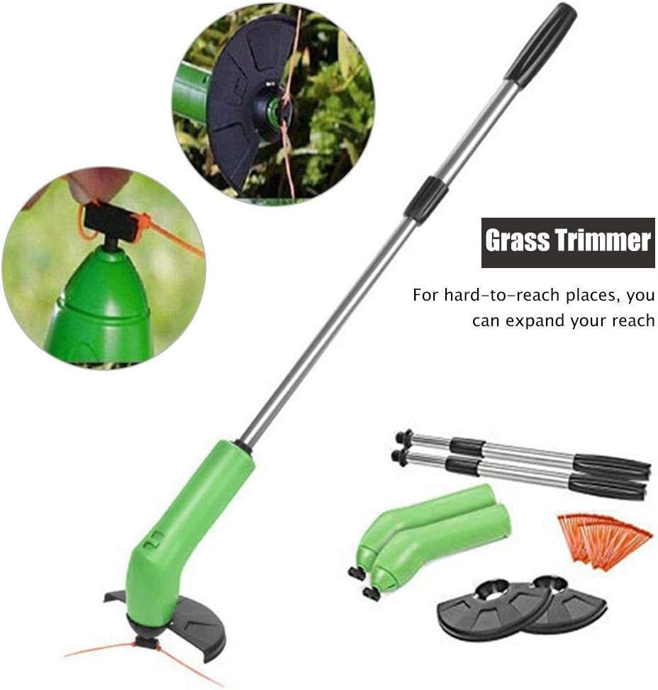 Household Small Weed Trimmer, Lawn Mower, Portable Grass Trimmer Handheld, Cordless String Trimmer Edger, Telescopic Grass Trimming Tool, Use for Home Garden Lawn